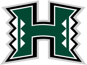 hawaii rainbow warriors football logo